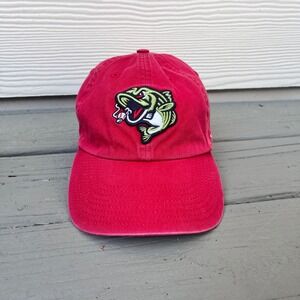 47 Brand Baseball Hat OSFA Red Excellent MiLB Gwinnett Stripers Strapback